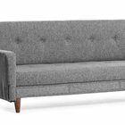 Puloin three-seater sofa bed, light gray