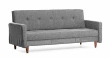 Puloin three-seater sofa bed, light gray