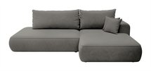 Foggi Magic Velvet 2241 L-shaped corner sofa with sleeping function with a container in hydrophobic velor fabric, right-hand side