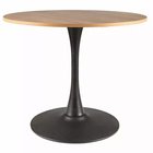 Amadeo dining table round top 90 cm oak/matt black