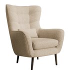 Vence Raven lounge chair, 28 legs, black