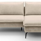 Corner sofa with sleeping function Glossy L-shaped Aphrodite 03 right-hand side