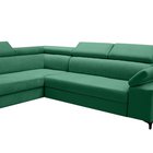 Tazzola L-shaped corner sofa bed with storage (Fabric: Manila 35, Side: Left)