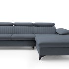 Corner sofa with sleeping function Furie L-shaped (Fabric: Matt Velvet 93, Side: Right)