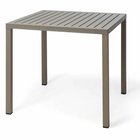 Cube Nardi square garden table, 80 cm, made of certified brown material