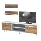 Olivea TV cabinet with two shelves