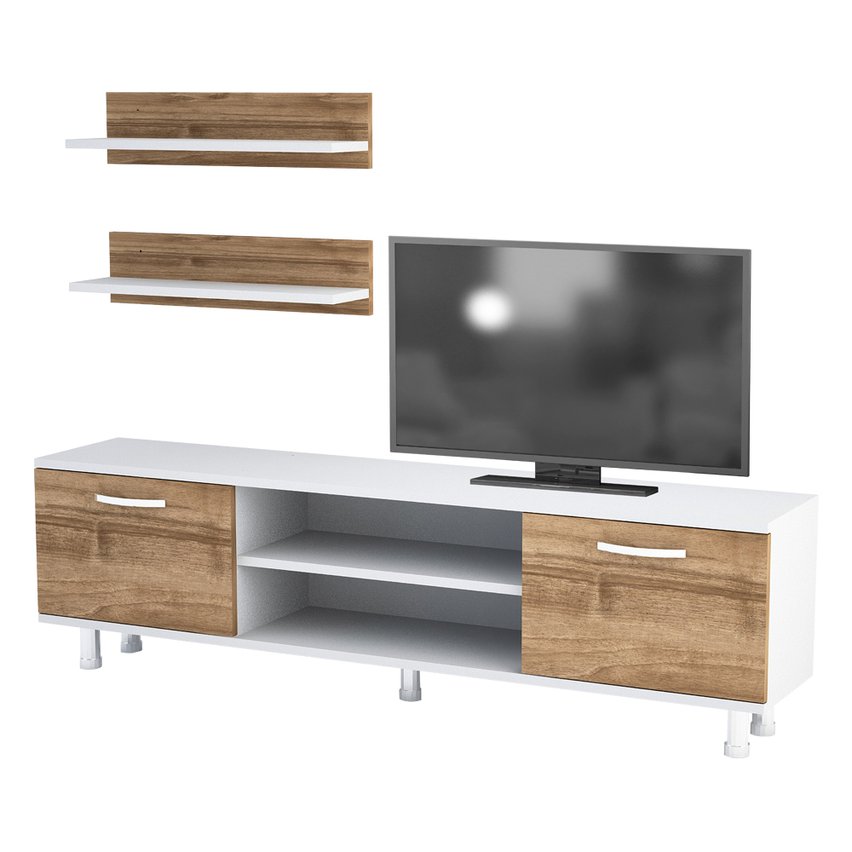 Olivea TV cabinet with two shelves