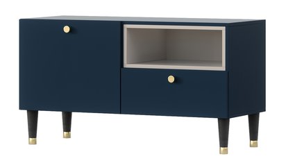 Adularria TV cabinet 100 cm with drawer Navy blue