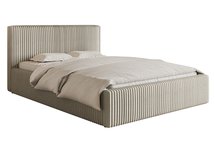 Upholstered bed 140x200 cm Tilio with storage, metal frame Tilia 03 thick corduroy