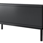 Ferrostis TV cabinet on black metal legs, graphite