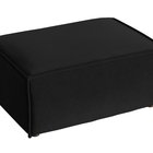 Copertino pouffe 65x90 cm, black, hydrophobic velvet