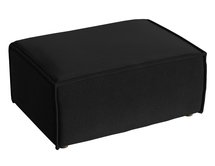 Copertino pouffe 65x90 cm, black, hydrophobic velvet