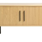 Gativel TV cabinet, 120 cm, natural oak slats