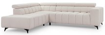 Corner sofa with sleeping function Ragussino L-shaped with side section Sicuro 55 left-hand side