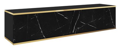 Mucalma TV cabinet 135 cm black marble with gold inserts RTV135MAR