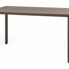 Cube Nardi garden table 140x80 cm made of certified dark brown material