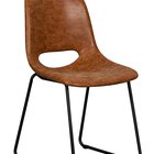 Panessy upholstered chair, brown eco-leather