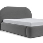 Upholstered bed 160x200 cm Ovo with Castel 93 storage, metal frame, gas lift, easy-to-clean velvet