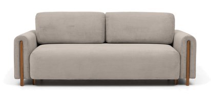 Cavalese three-seater sofa bed with storage on oak legs Jarell 20