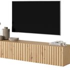Telire TV cabinet 138.6 cm, artisan oak slats