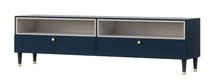 Adularria TV cabinet 200 cm with two drawers Navy blue