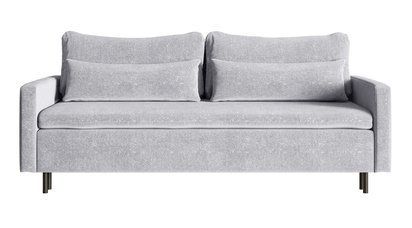 Umpro three-seater sofa bed with Ilario 14 boucle container