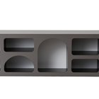 Advilis TV cabinet 160 cm with seven shelves, anthracite