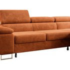 Ganta L-shaped corner sofa with sleeping function with Poso 40 container, right-hand corduroy