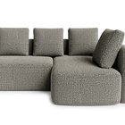 Corner sofa with sleeping function Halme Coco 92 L-shaped with side and container hydrophobic braid right-hand side