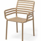 Doga Nardi garden chair with armrests made of certified beige material