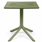 Clip Nardi square garden table, 70 cm, made of certified green material