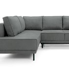 Rodario corner sofa bed with storage (Fabric: Castel 93, Side: Left)