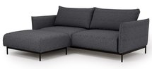 Soliano sofa bed with storage and pouf Impress me 20 chenille