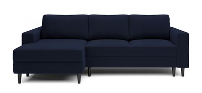 Corner sofa with sleeping function Nalika L-shaped with container (Fabric: Salvador 05, Side: Left)