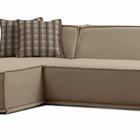 Leftsy L-shaped corner sofa, beige, left-hand side