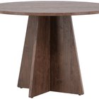 Quishly round dining table diameter 110 cm mocha