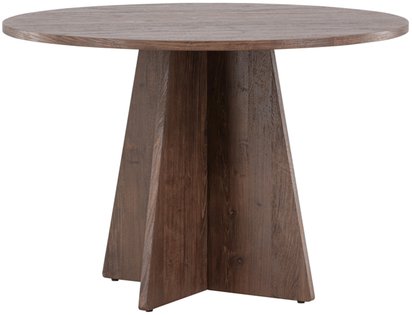 Quishly round dining table diameter 110 cm mocha