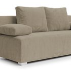 Farmosa sofa bed with sleeping function and bedding container Poso 02 corduroy