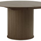 Gativel extendable table 120-167 cm burnt oak slats