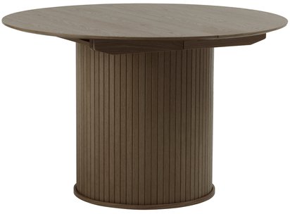 Gativel extendable table 120-167 cm burnt oak slats