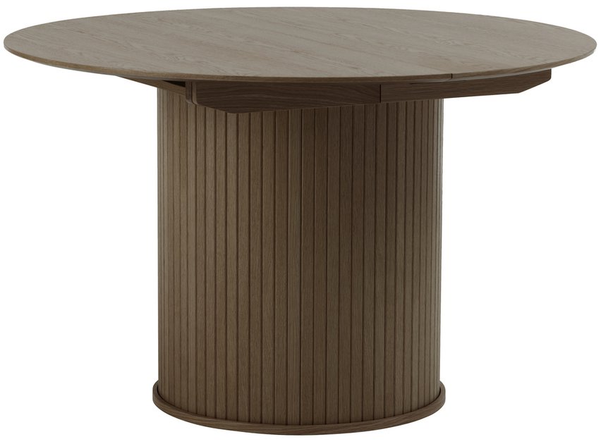Gativel extendable table 120-167 cm burnt oak slats
