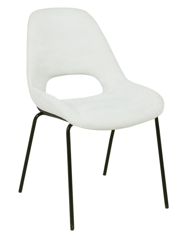 Secribed cream upholstered chair