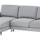 Mokpeo corner sofa bed (Fabric: Diosa 85, Legs: Black, Side: Left)