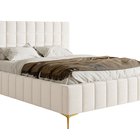 Upholstered bed 180x200 cm Szejlo with container, metal frame Raven 21 chenille