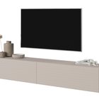 Pavas TV cabinet 175 cm Gray beige with lamella front