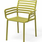 Doga Nardi garden chair with armrests made of certified yellow material