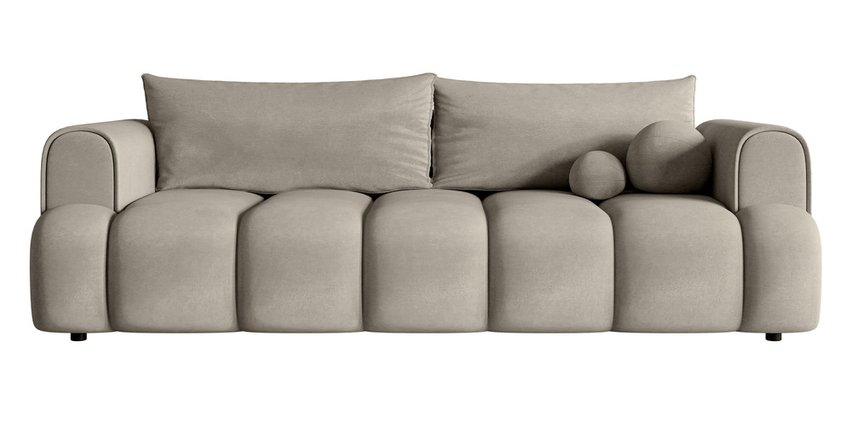 Dandelino three-seater sofa with sleeping function Magic Velvet 2209 velvet