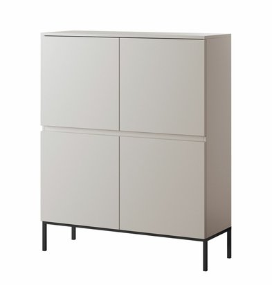 Bemmi high chest of drawers 100 cm Beige