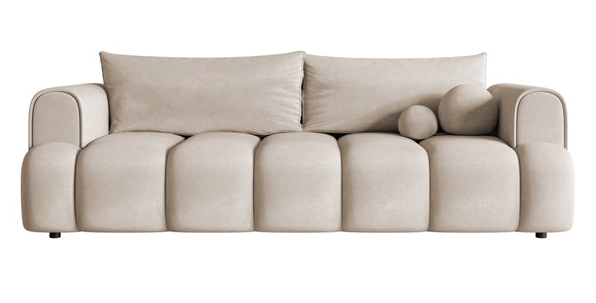 Dandelino three-seater sofa with sleeping function Magic Velvet 2274 velvet