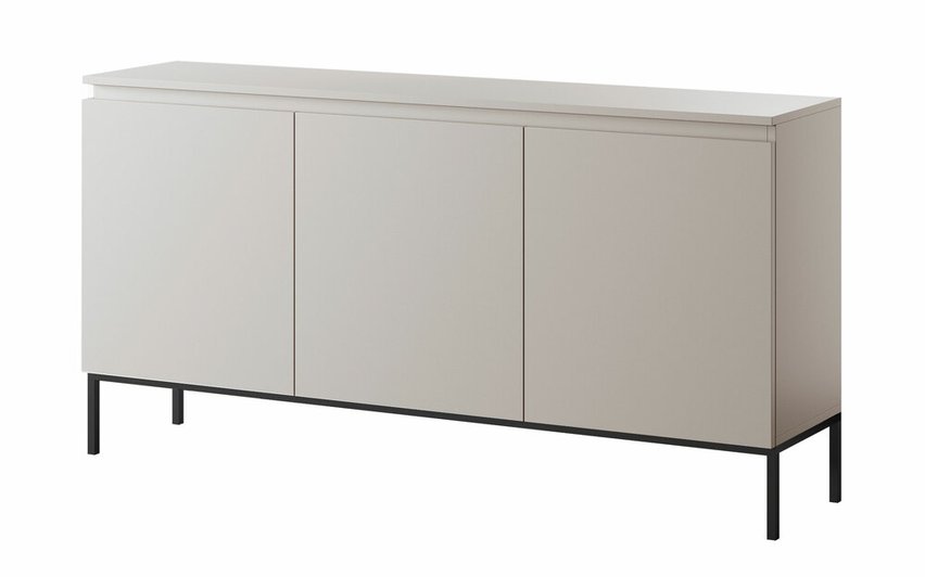 Bemmi three-door chest of drawers 150 cm Beige